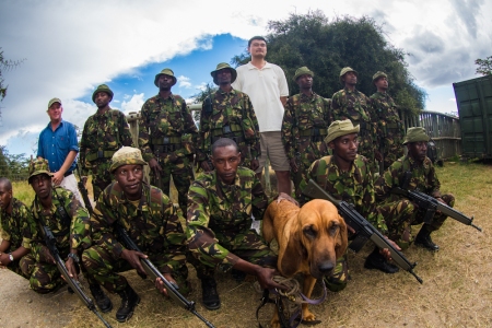 Yao Ming Hangs out with Kenya Police Reservists